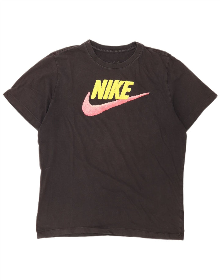 Nike - Camiseta gráfica para mujer, talla 40, color negro