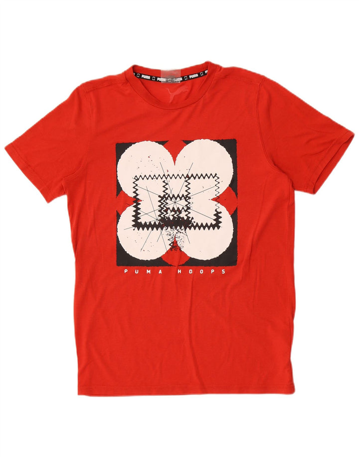 Puma Camiseta gráfica para hombre Top Small Red Poliéster