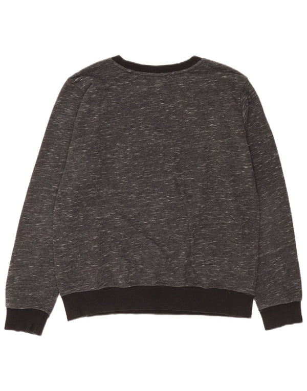 Adidas - Sudadera gráfica para mujer, talla 40, algodón moteado gris medio