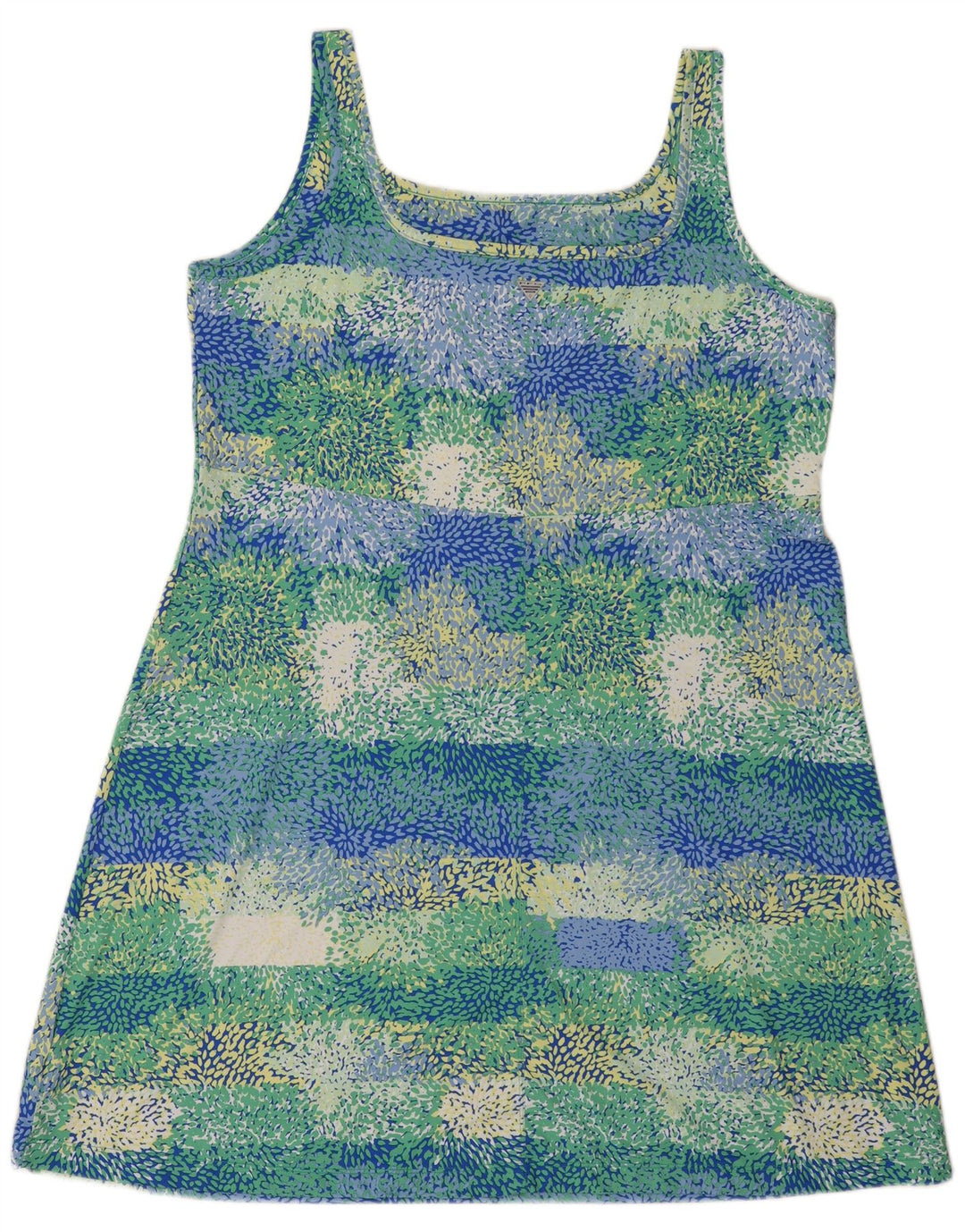 Columbia Vestido de tirantes con estampado abstracto para mujer UK 40 XL Poliéster multicolor