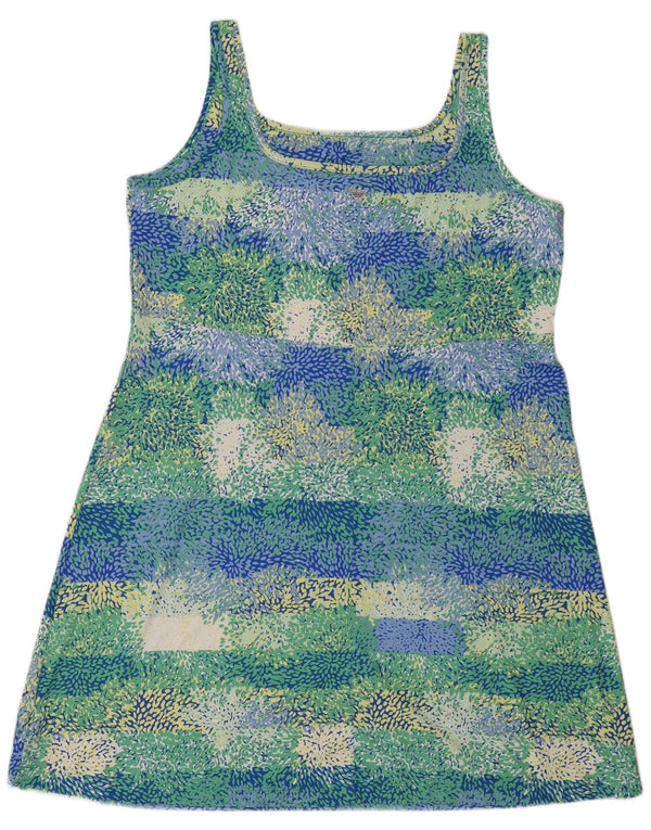 Columbia Vestido de tirantes con estampado abstracto para mujer UK 40 XL Poliéster multicolor