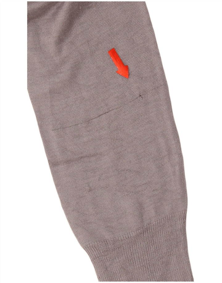 Zara Mujer Blusa Extragrande Top UK 10 Small Viscosa Gris