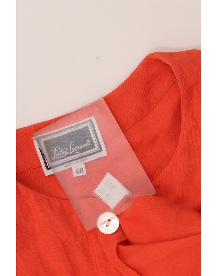 Luisa Spagnoli Vestido recto para mujer IT 48 XL Naranja