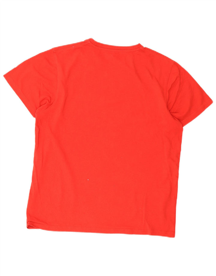 Camiseta con gráfico para hombre de Mountain Warehouse Top mediano de algodón rojo
