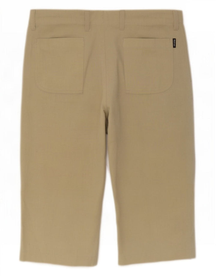 Rohan Pantalones cortos casuales para hombre mediano W32 lino caqui