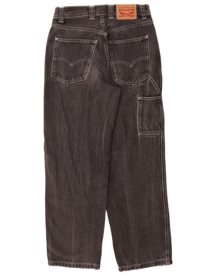 Vaqueros Levi's Cargo Tapered Para Mujer W25 L26 Algodón Gris