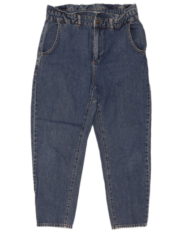 Zara Jeans cónicos de cintura alta para mujer EU 34 2XS W24 L25 Algodón azul