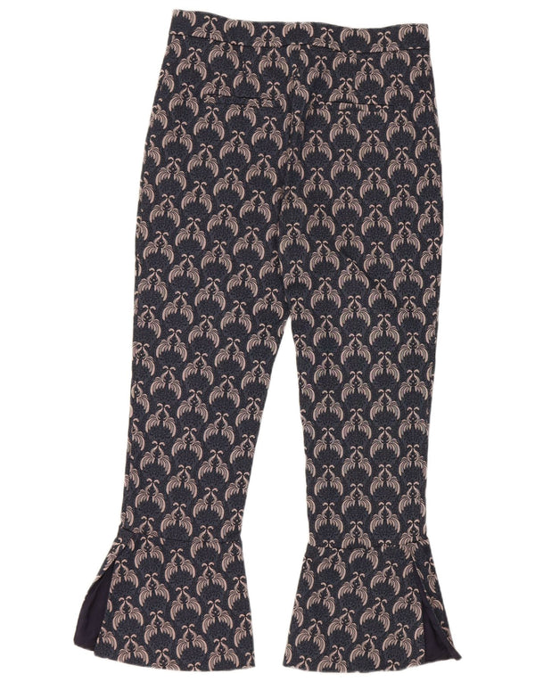 Pinko Pantalones Cortos Gráficos para Mujer UK 10 Small W28 L24 Azul Marino