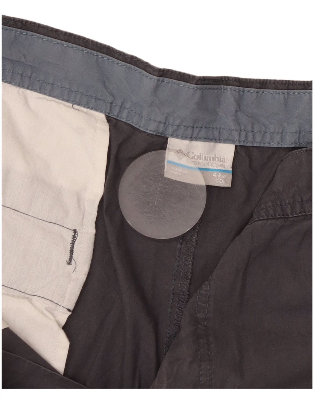 Columbia Pantalones cortos chinos para hombre W42 2XL Algodón gris