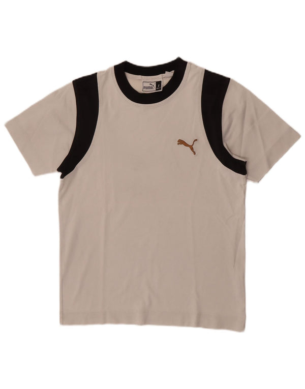 Camiseta Puma Hombre Top Small Blanco Colorblock