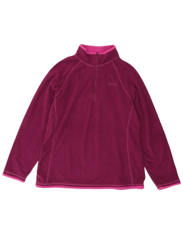 Jersey de forro polar con cremallera y cuello para mujer de Mountain Warehouse UK 46 Grande Púrpura