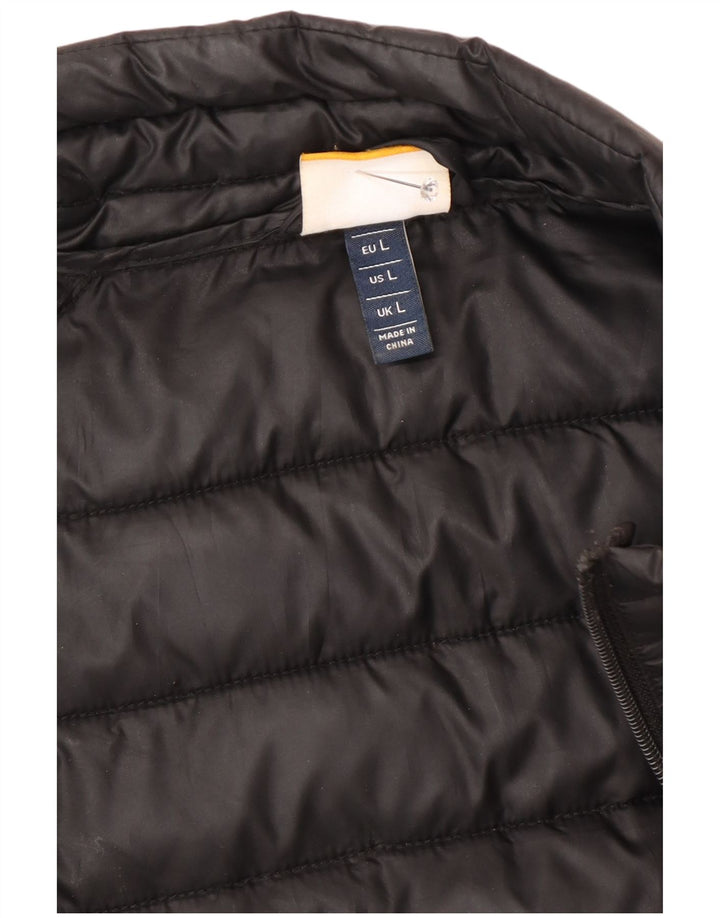 Ellesse Chaqueta acolchada gráfica para hombre UK 40 Large Poliéster negro