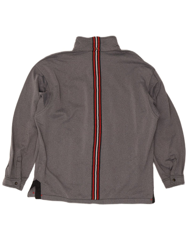 Lotto Chaqueta de chándal para hombre ES 42/44 XL Gris Colorblock Poliéster