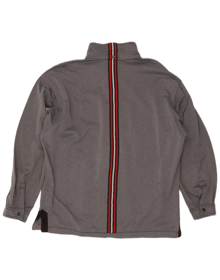 Lotto Chaqueta de chándal para hombre ES 42/44 XL Gris Colorblock Poliéster