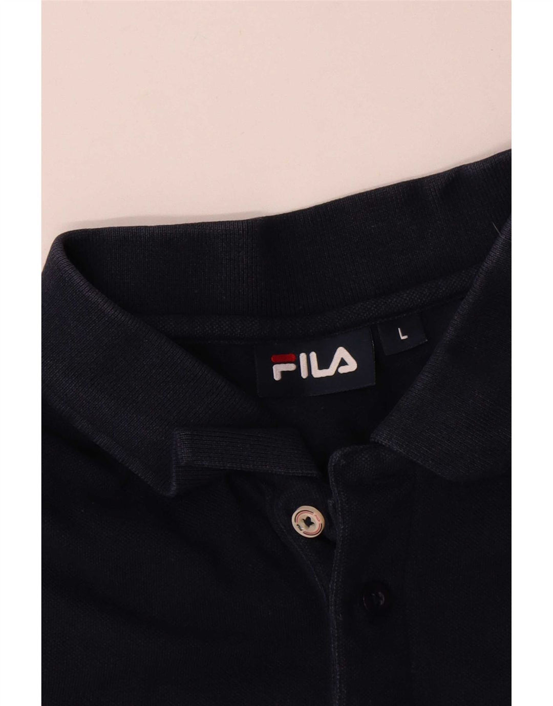 Fila Polo Hombre Grande Azul Marino Algodón