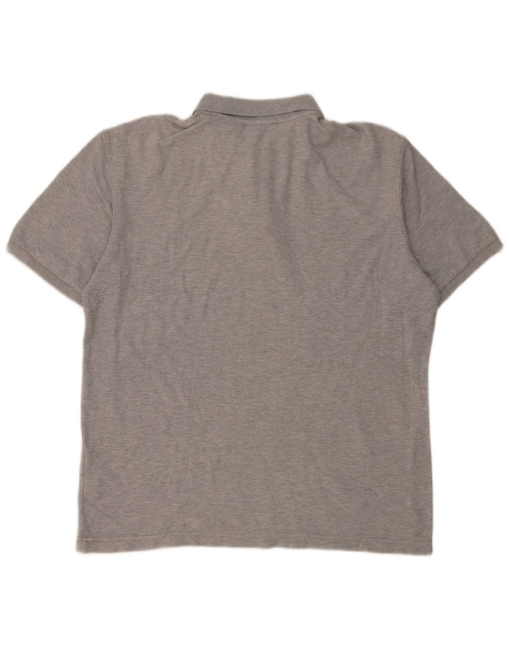 Fila Polo para hombre de algodón gris grande