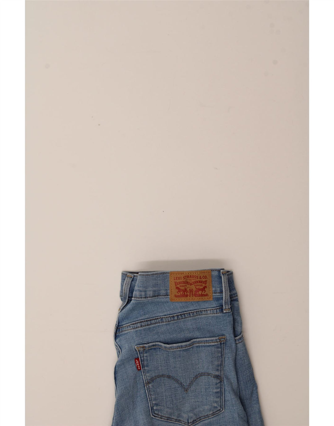 LEVI'S Womens Distressed Denim Shorts W29 Medium  Blue Cotton Vintage Levi's and Second-Hand Levi's from Messina Hembry 