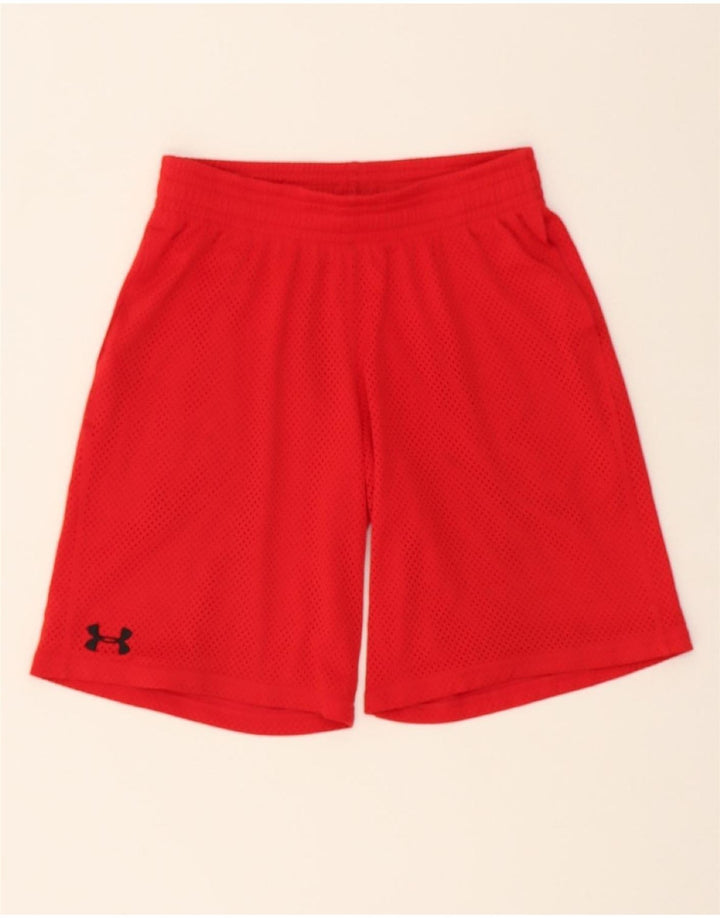 UNDER ARMOUR Mens Sport Shorts Small Red Polyester Vintage Under Armour and Second-Hand Under Armour from Messina Hembry 