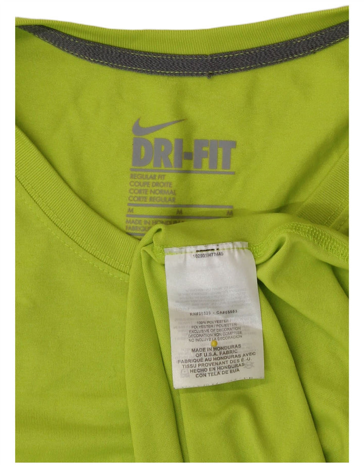 Nike Mujer Dri Fit Regular Fit Top Manga Larga UK 44 Verde Medio