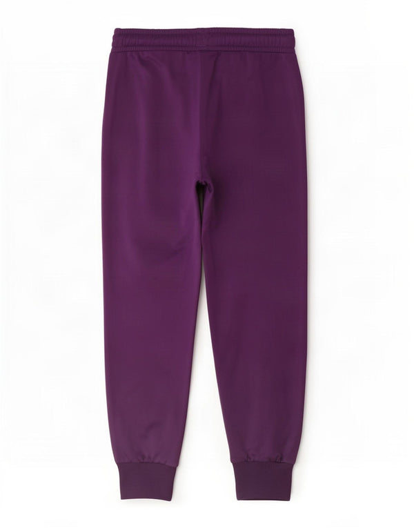 Puma Mujer Chándal Pantalones Joggers UK 12 Medio Púrpura Poliéster
