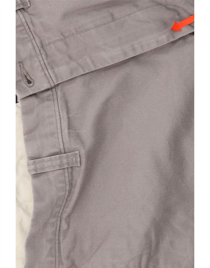 J. CREW Womens Mercantile Flex Chino Shorts W34 Large  Grey Cotton Vintage J. Crew and Second-Hand J. Crew from Messina Hembry 