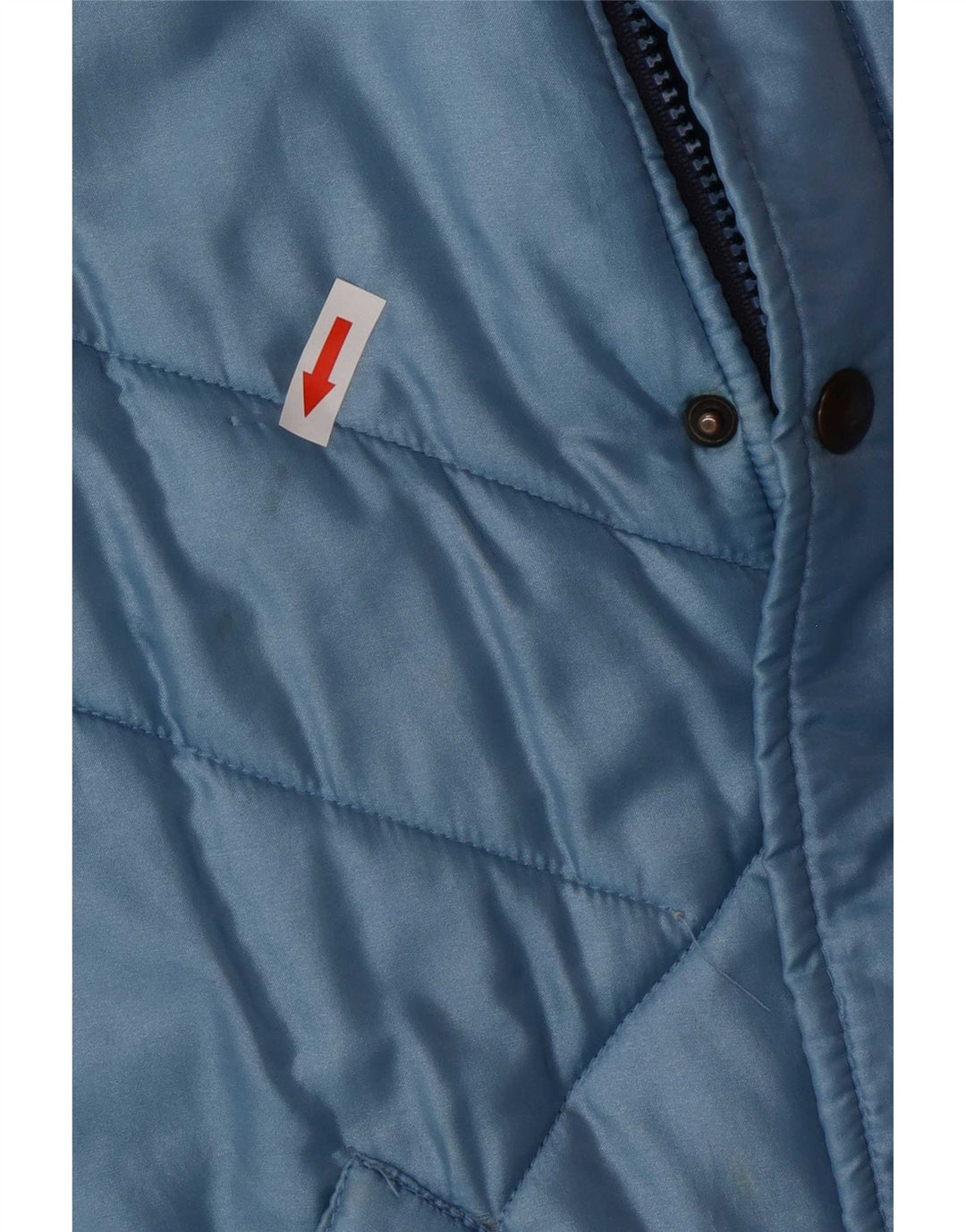 Chaqueta acolchada vintage para hombre Reino Unido 38 Bloque de color azul medio