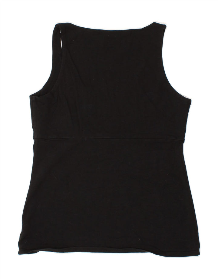 EDDIE BAUER Womens Vest Top UK 14 Large Black Cotton Vintage Eddie Bauer and Second-Hand Eddie Bauer from Messina Hembry 