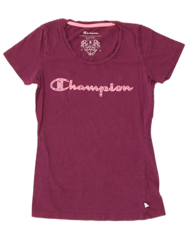 Champion Camiseta gráfica para mujer Top UK 8 Small Púrpura