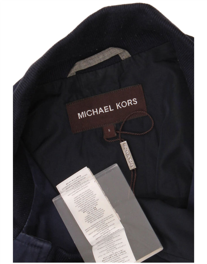 Michael Kors Chaqueta Bomber para Hombre UK 36 Small Azul Marino Viscosa
