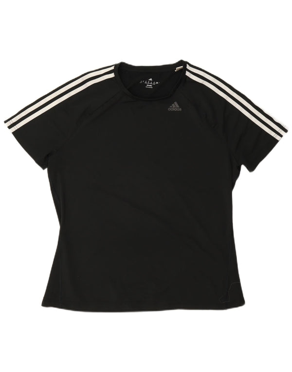Adidas Mujer Climalite Camiseta Top UK 20/22 XL Negro Poliéster