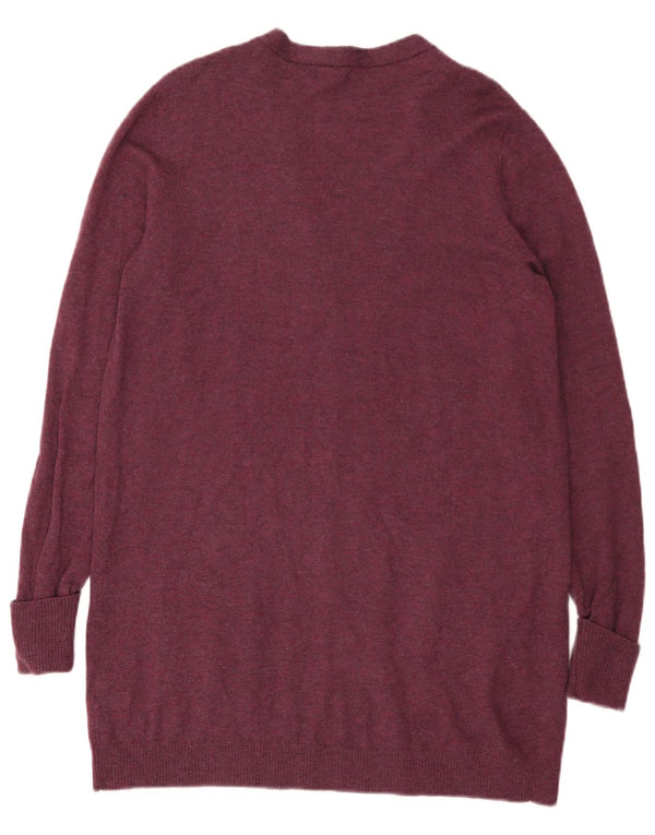 Cárdigan abierto largo para mujer Fat Face UK 44 Large Lana Púrpura