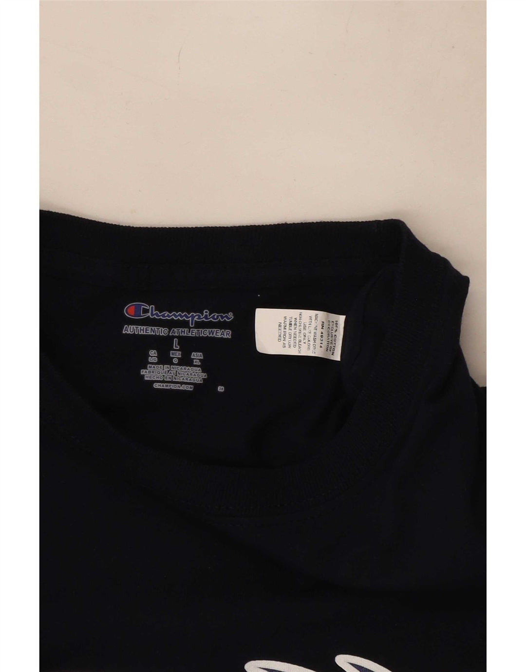 Champion Camiseta Gráfica Para Hombre Top Grande Azul Marino
