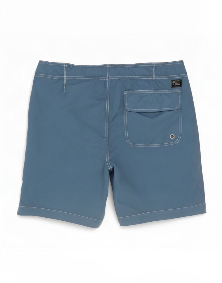 Woolrich Bañador para hombre, talla grande, nailon azul