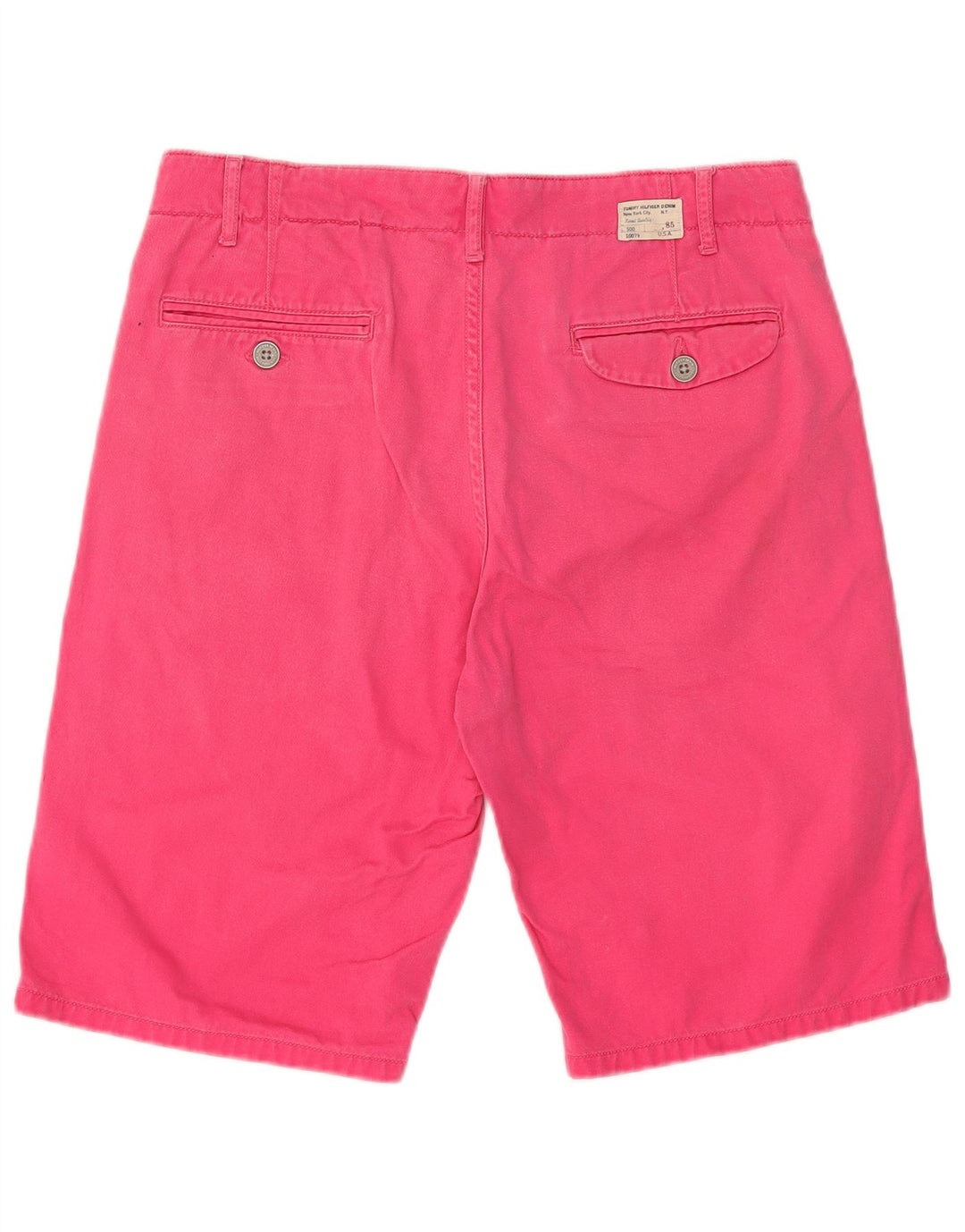 Tommy Hilfiger Pantalones cortos chinos para hombre W30 Algodón rosa medio