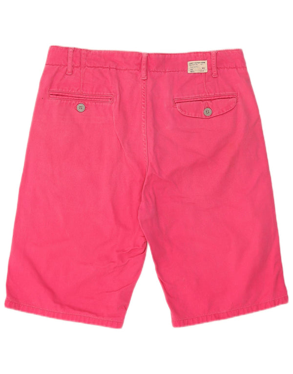 Tommy Hilfiger Pantalones cortos chinos para hombre W30 Algodón rosa medio