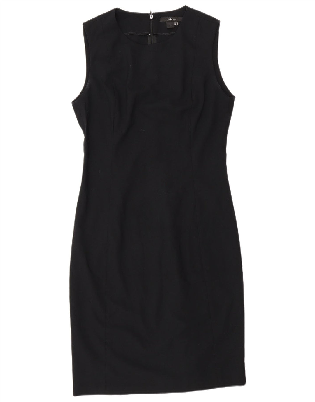 Zara Vestido tubo sin mangas para mujer EU 42 Grande Negro