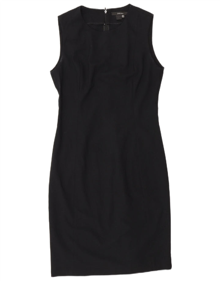 Zara Vestido tubo sin mangas para mujer EU 42 Grande Negro