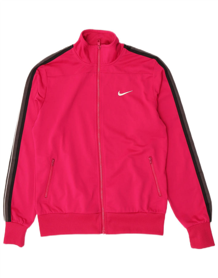 Nike - Chaqueta de chándal para mujer, talla 40, talla grande, color rosa, poliéster
