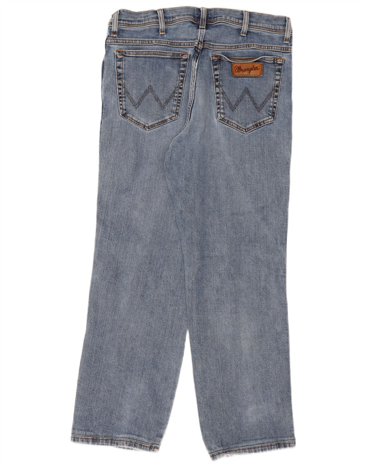 Wrangler Vaqueros Rectos Texas Para Hombre W36 L29 Algodón Azul