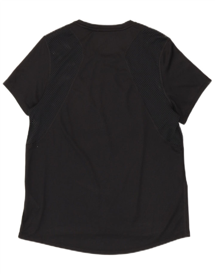 NIKE Camiseta Dri Fit para Mujer UK 14 Medium Negro Poliéster