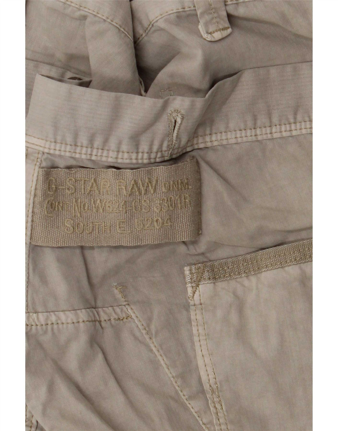 G-Star Hombre Pantalones Cargo Rectos W32 L30 Gris