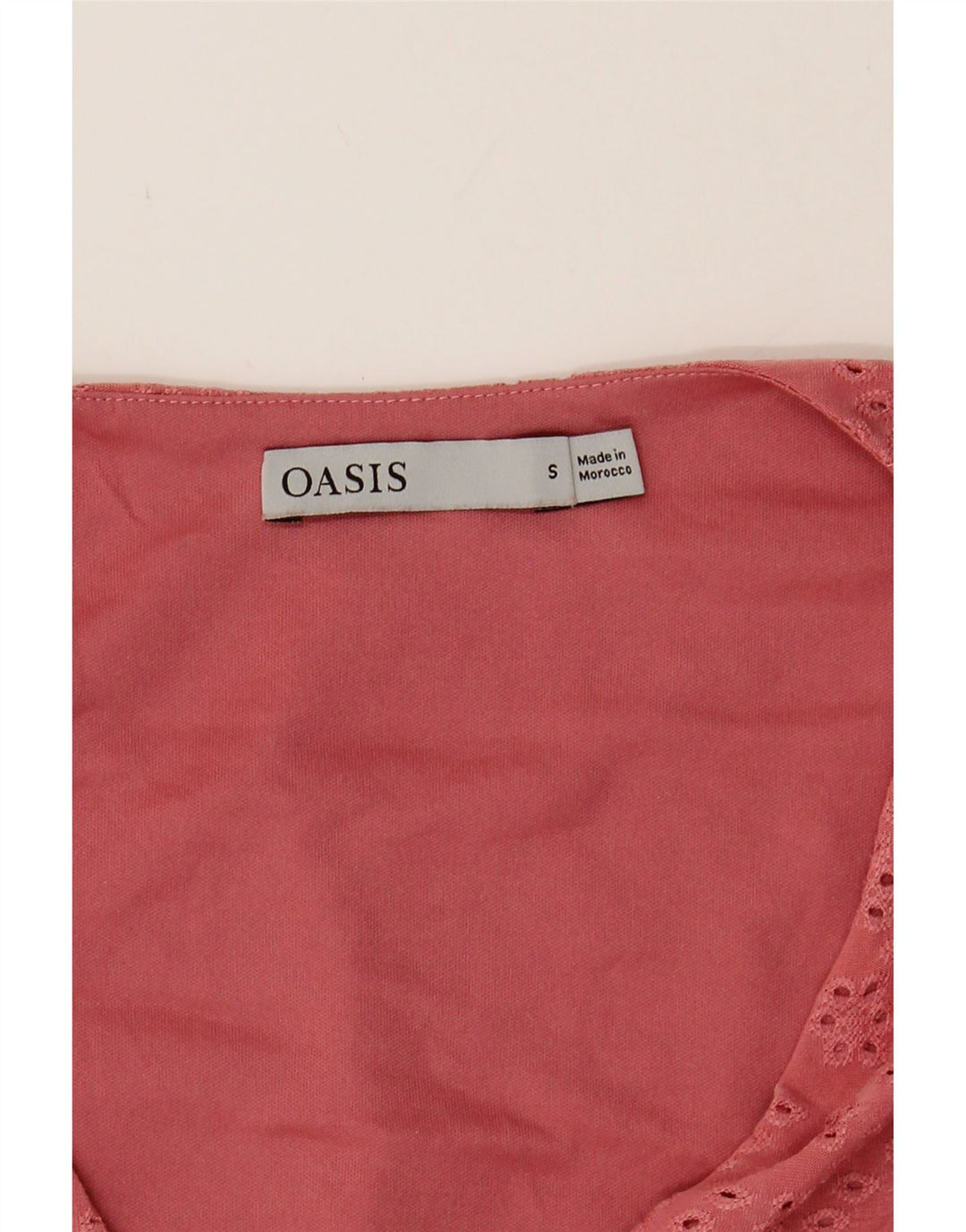 OASIS Womens Wrap Dress UK 10 Small Pink Polyester Vintage Oasis and Second-Hand Oasis from Messina Hembry 