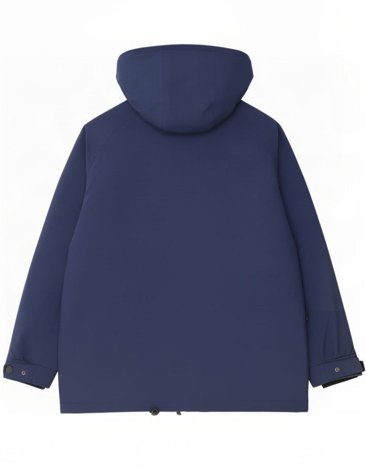 Chaqueta impermeable con capucha Aesse Gore-Tex para mujer IT 44 Poliéster azul marino medio