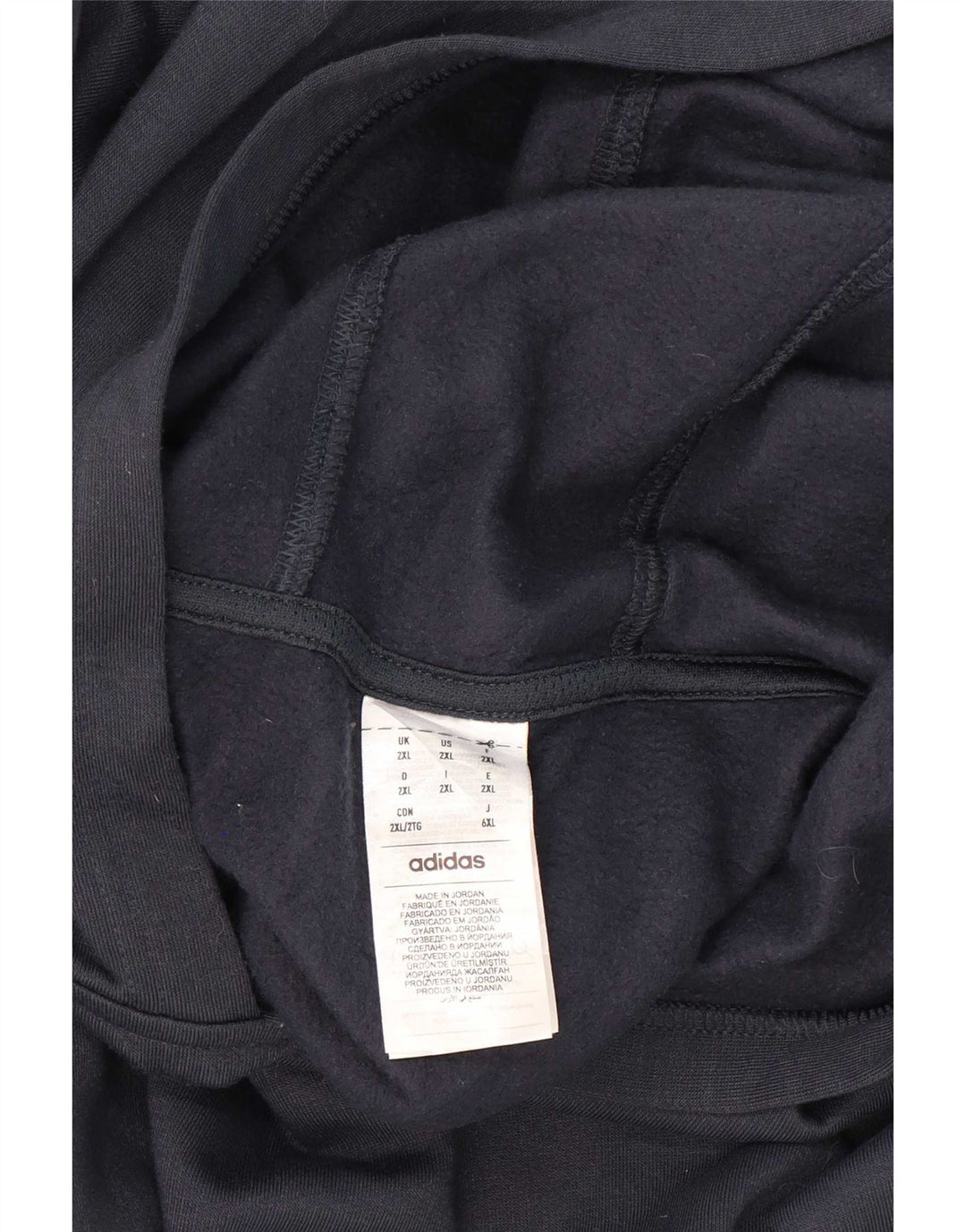 Adidas Sudadera con capucha para hombre Jumper 2XL Azul marino Poliéster