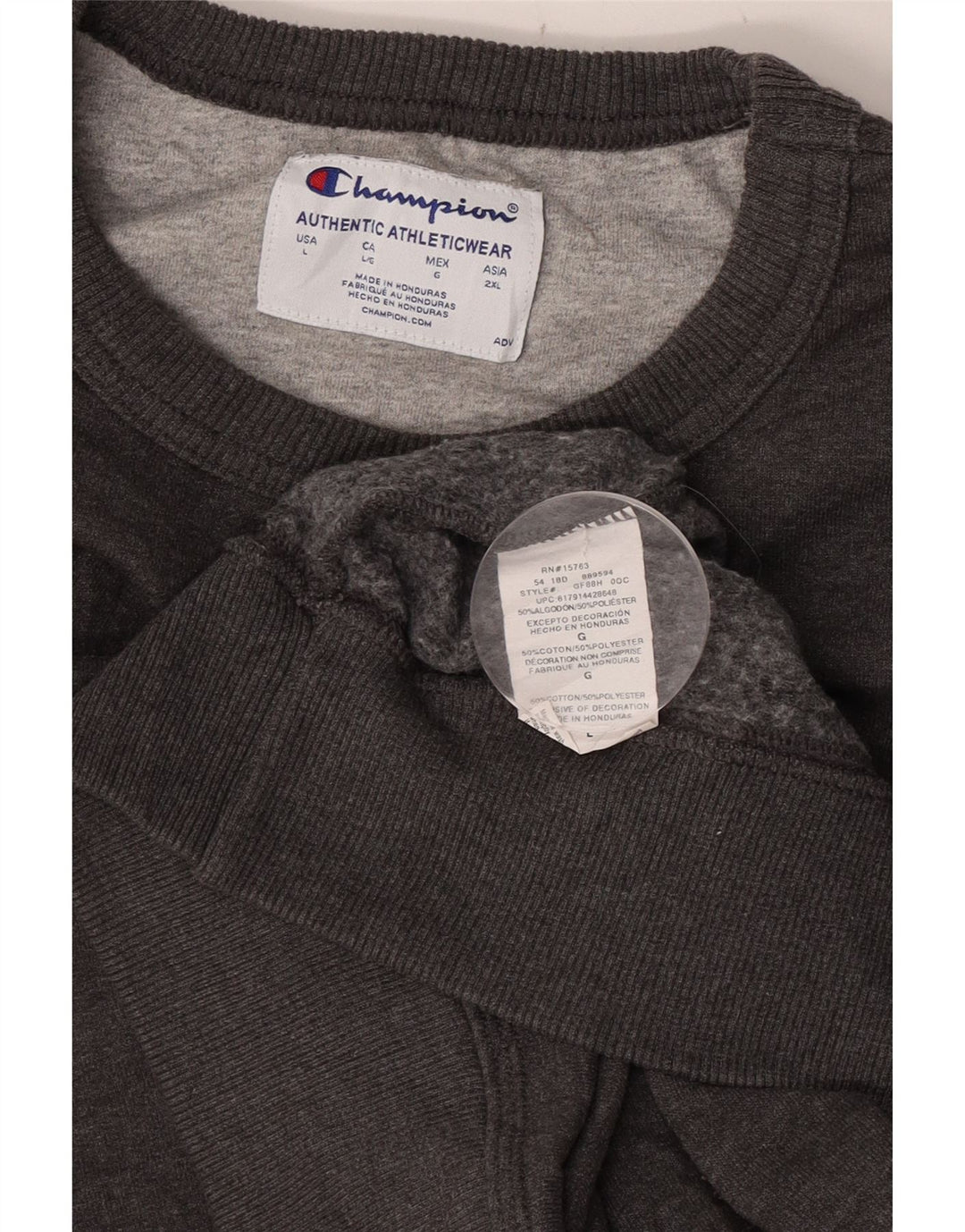 Champion Sudadera Gráfica para Hombre Jersey Grande De Algodón Gris