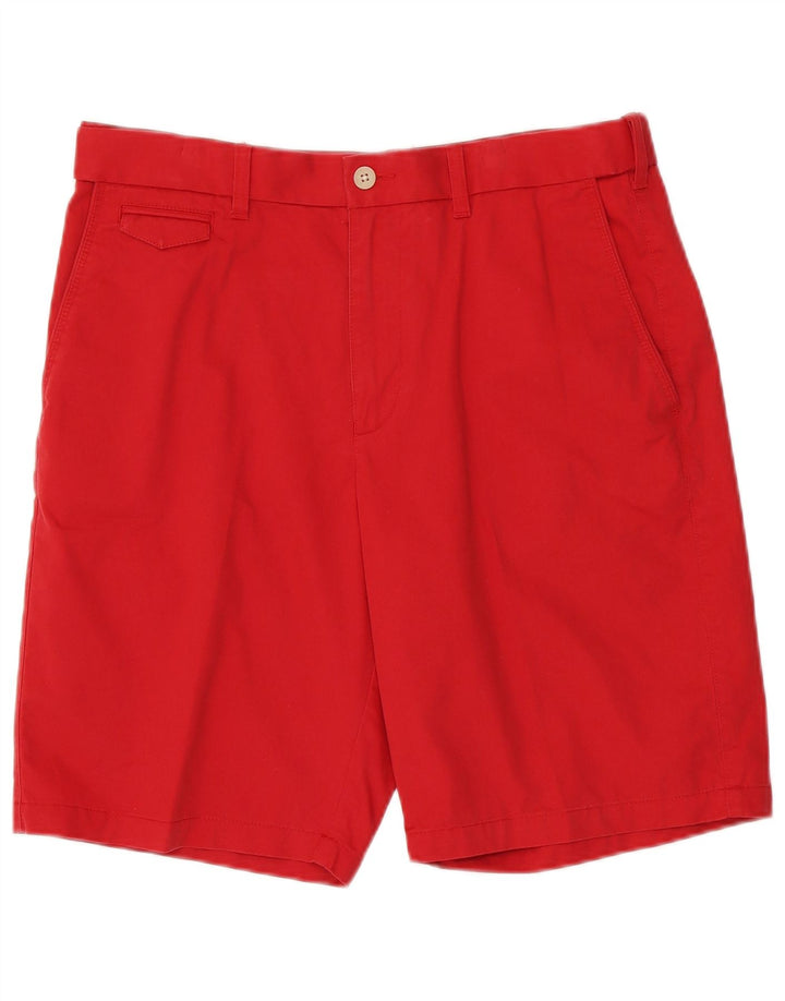 Marks & Spencer Pantalones cortos chinos para hombre W34 Algodón rojo grande