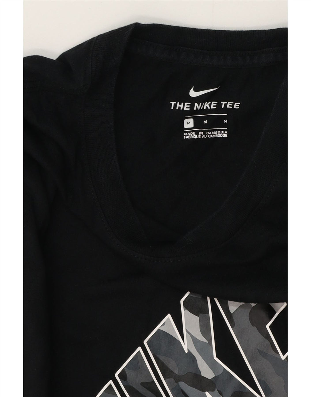 Nike Camiseta gráfica para hombre, parte superior mediana negra