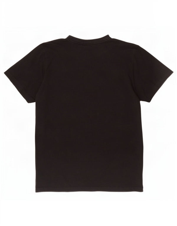 Kappa - Camiseta gráfica para hombre, talla grande, algodón negro