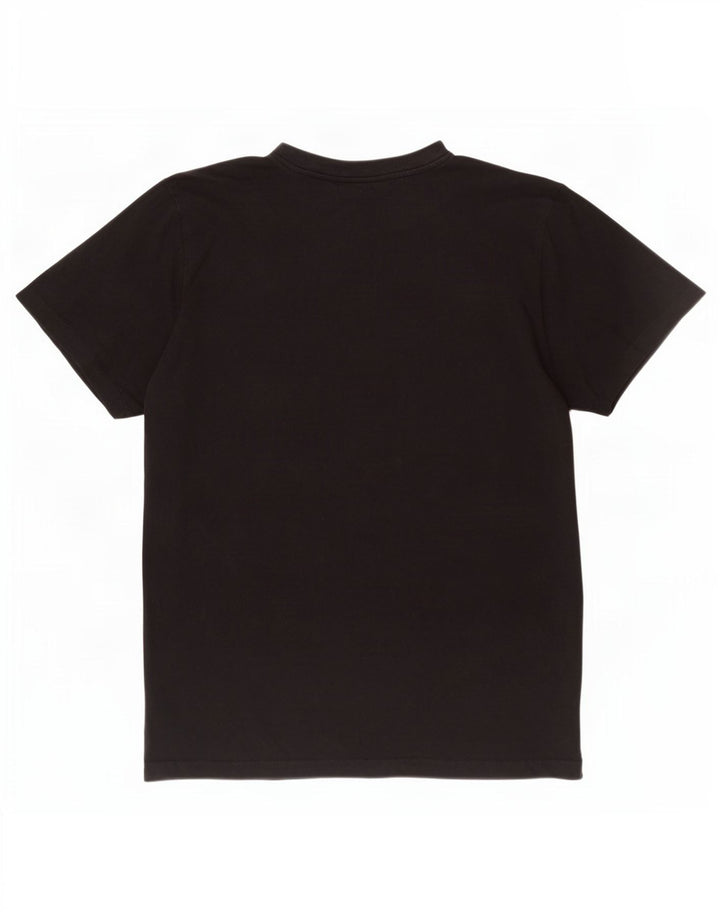 Kappa - Camiseta gráfica para hombre, talla grande, algodón negro