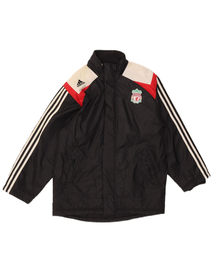 Adidas Chaqueta acolchada con estampado gráfico para niños 11-12 años Nylon color block negro